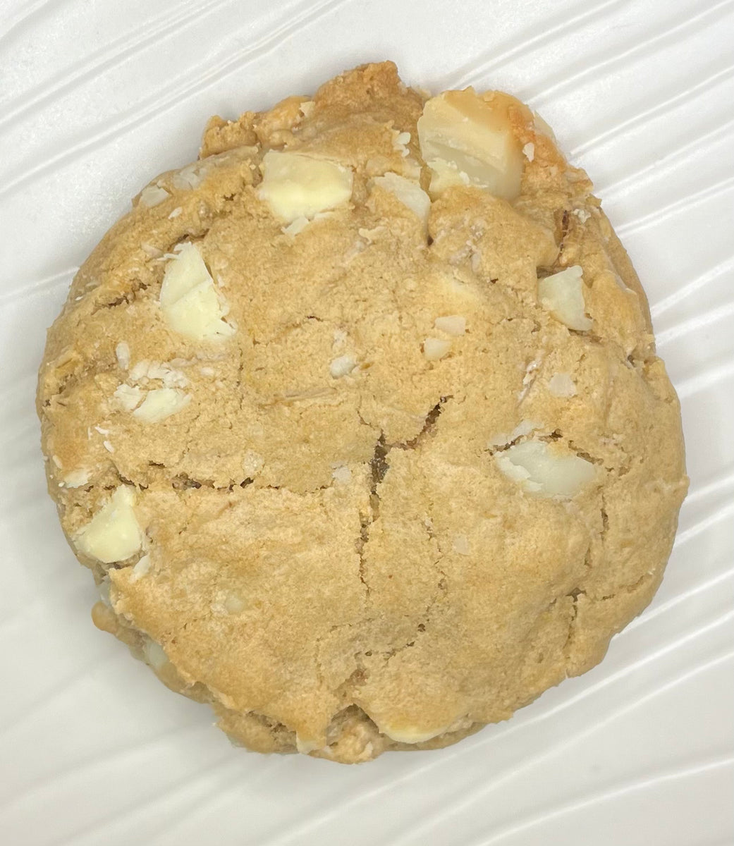 White Chocolate Macadamia Nut Cookies - Critical Hit Cookies